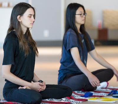 Students Doing Yoga